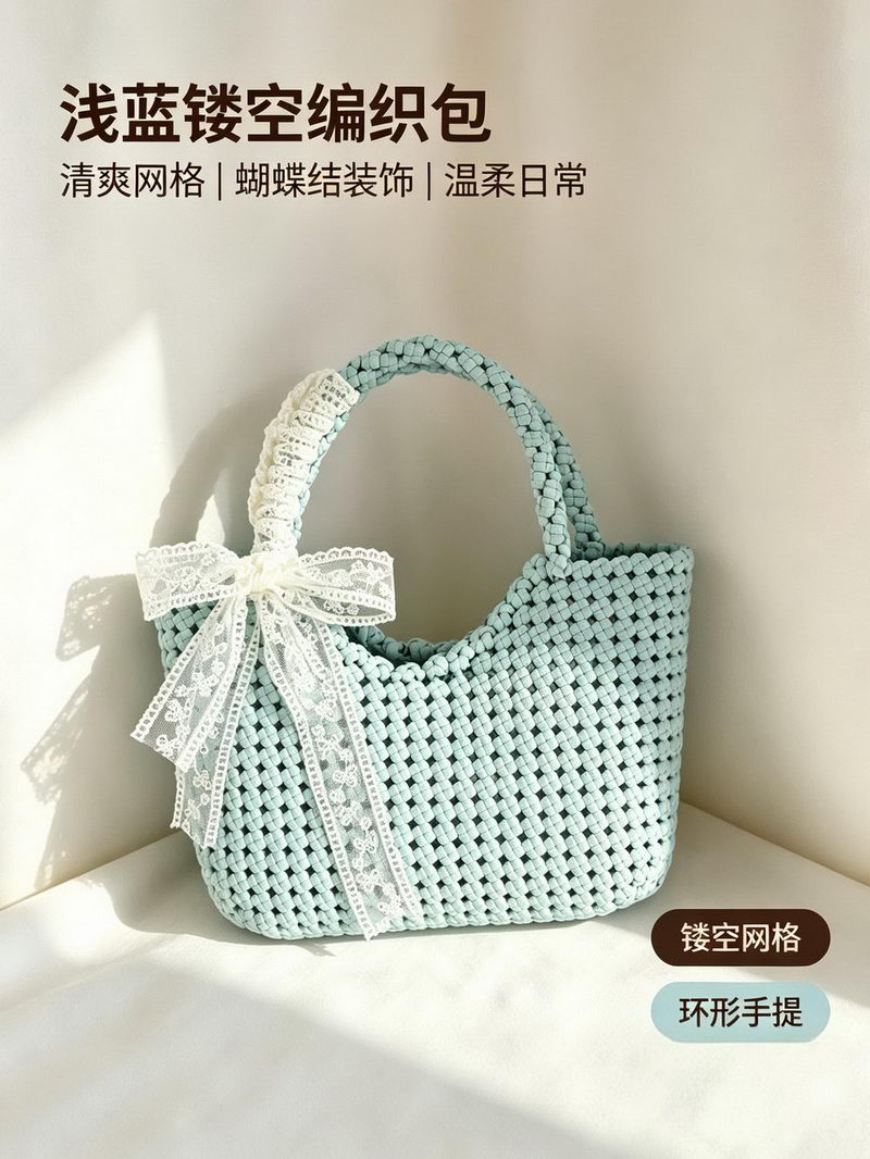 蓝色蝴蝶结手提包 (2) 蓝色蝴蝶结手提包 (2)
